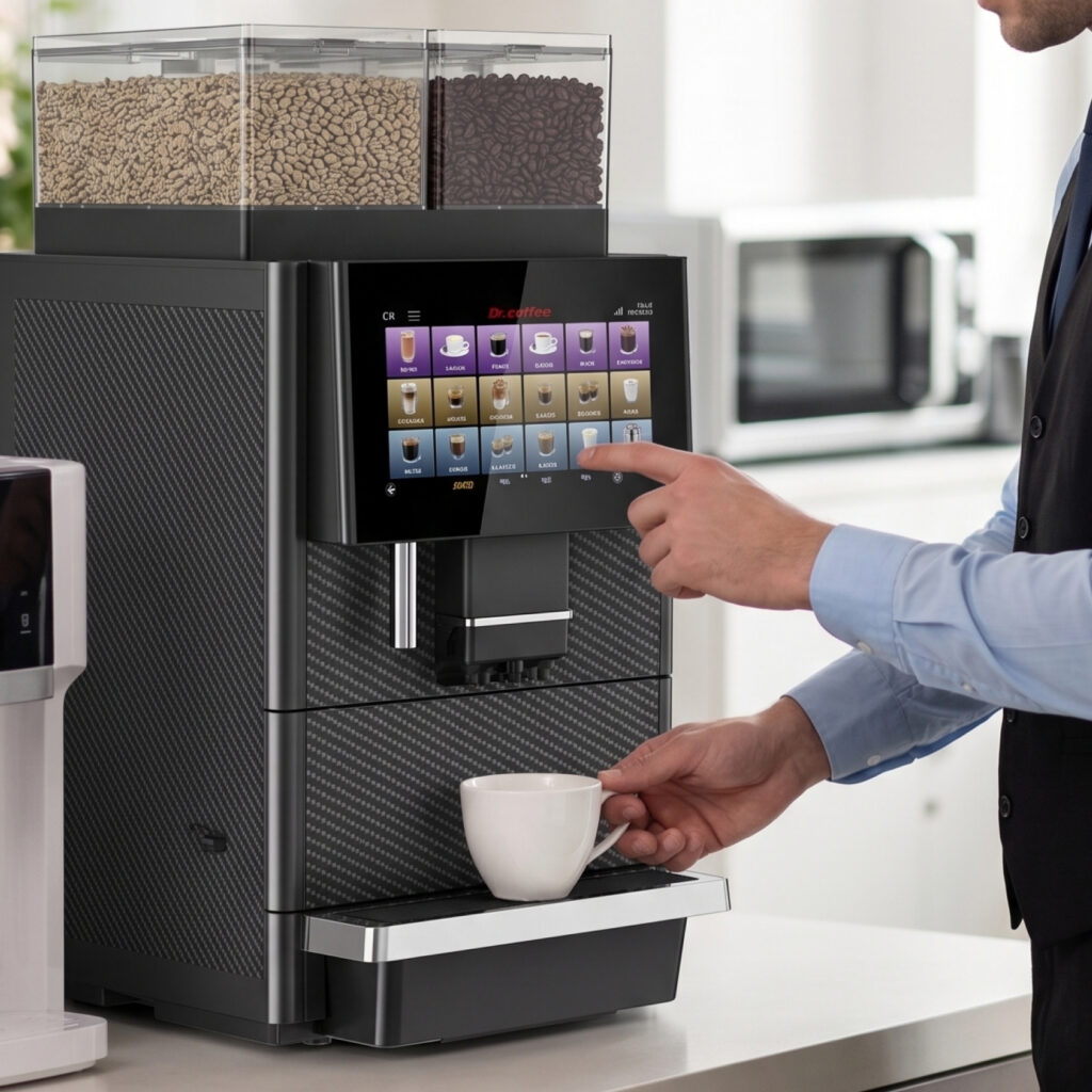Dr Coffee T200 in a workplace setting.